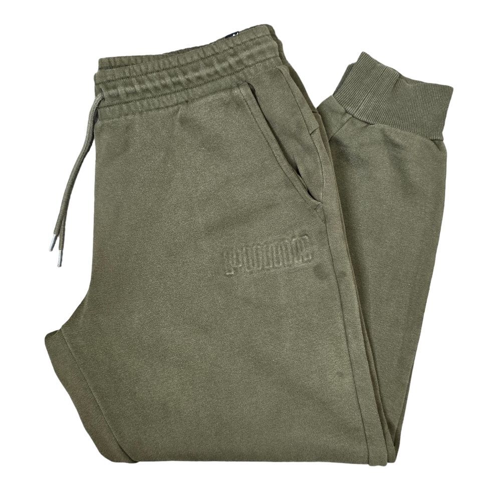 PUMA Men's Fleece Jogger Forest Green Sz L